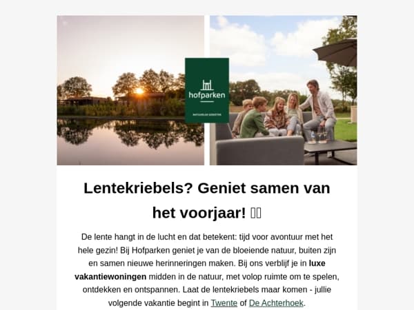 Kom de lente vieren bij Hofparken! 🌸