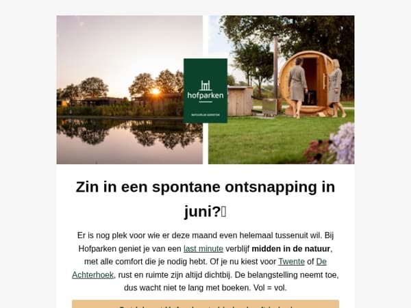 Laatste kans op een luxe verblijf in juni!☀️