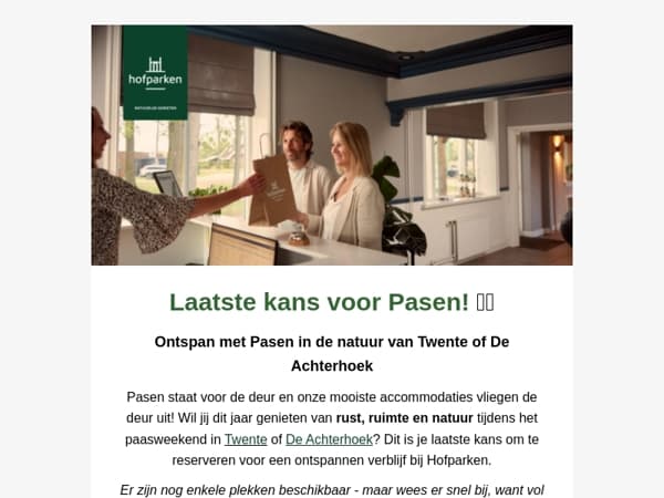 Laatste kans: Vier Pasen bij Hofparken! 🐣🌼