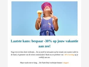 Ga jij deze -30% korting laten liggen? ⏳