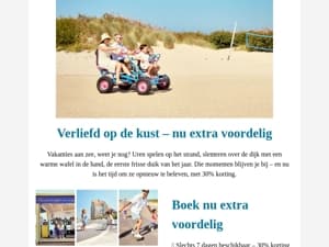 Verliefd op de kust? Dit is jouw kans! 🌊 -30%