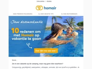 ✨ 10 goede redenen om deze zomer op vakantie te gaan met Homair