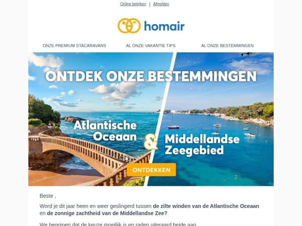 🏝️ Kies je vakantiebestemming: de Middellandse Zee of Atlantische Oceaan?