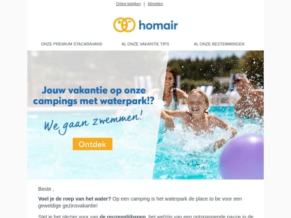 🌊Waterparken: geniet van de sensatie van glijden!