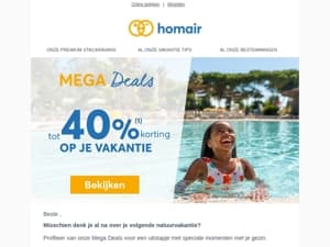 ☀️ Mega Deals aanbieding: tot 35% korting op je vakantie