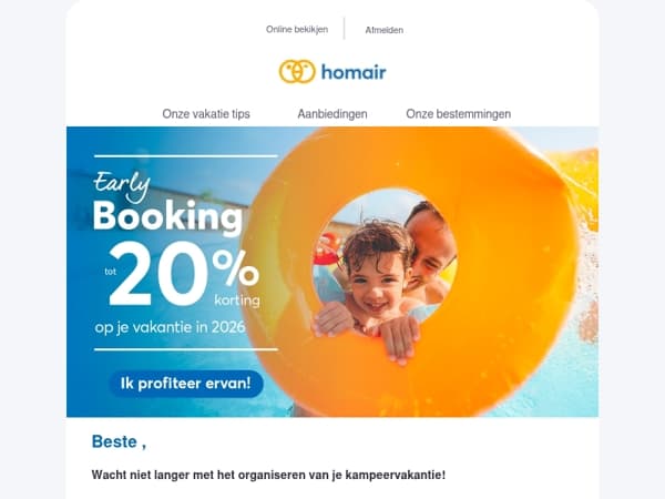 🏖️ Zomervakantie 2026: reserveer je plekje in de zon