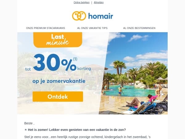 ☀️ Bekijk onze last-minute zomeraanbiedingen!