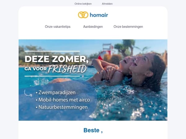 🌊Verkoeling op onze campings!