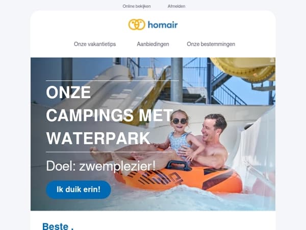 🌊 Onze campings med zwemparadijzen: zorgeloos glijplezier!