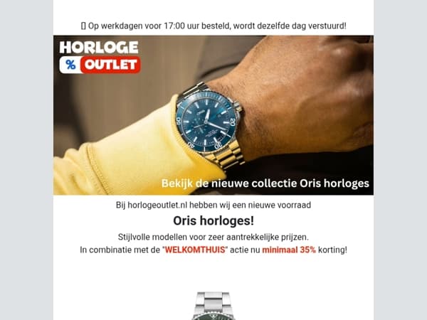 Nieuwe Collectie Oris horloges bij horlogeoutlet.nl!