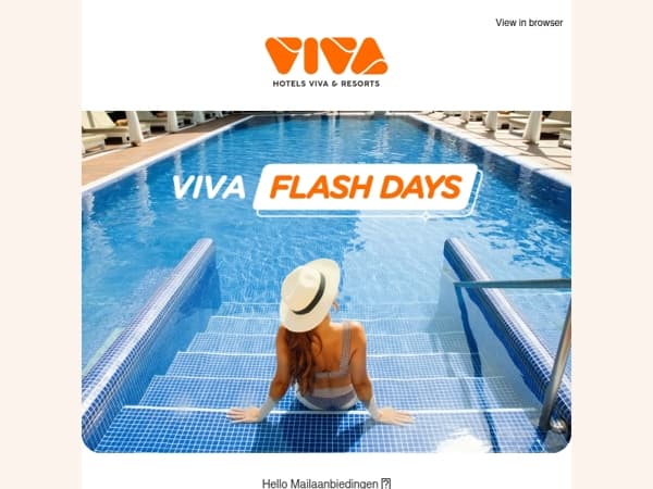 ✨ VIVA FLASH DAYS 2026: up to 35% off your next getaway