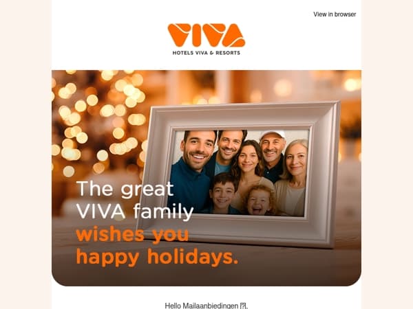 The great VIVA family wishes you happy holidays 🎄