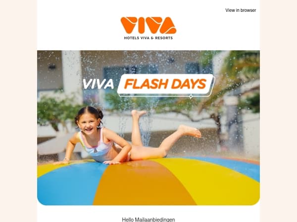 🌞 Only for a few days: up to -45% on your VIVA holiday