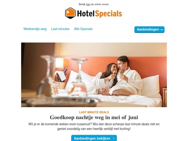 Goedkoop weg in mei en juni!
