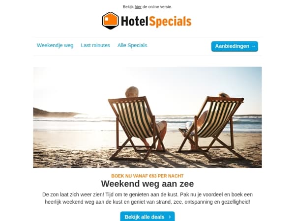 Weekendje weg aan zee? Boek nu voordelig!