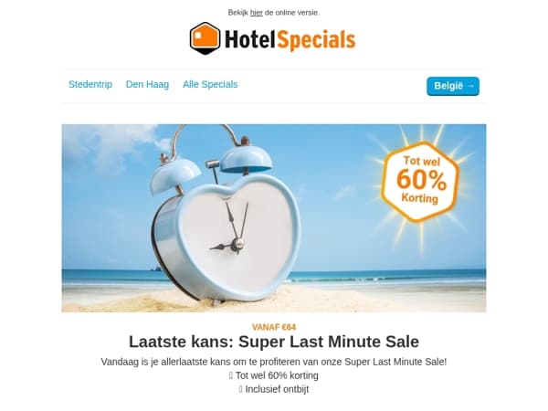 Laatste kans: Super Last Minute Sale