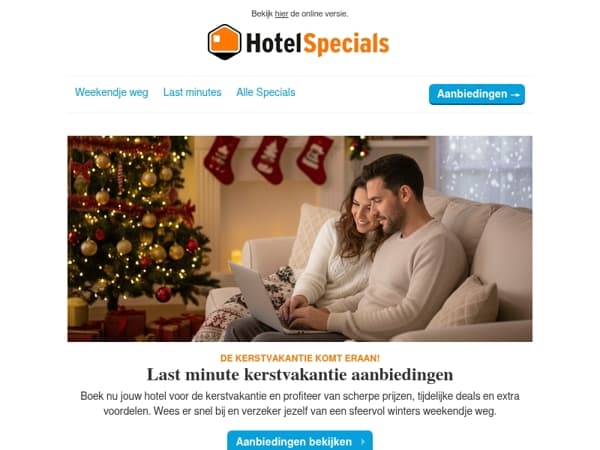 Last minute kerstvakantie deals