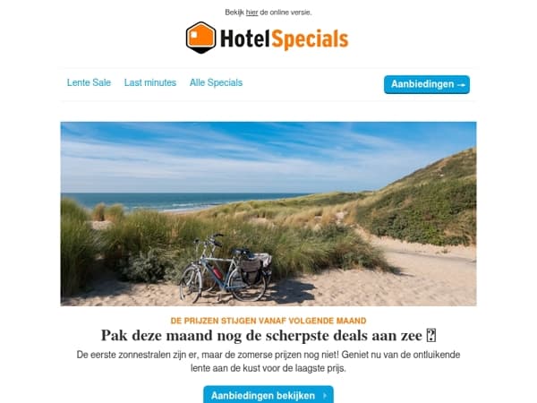 Nu boek je nog de scherpste deals aan zee 🌊