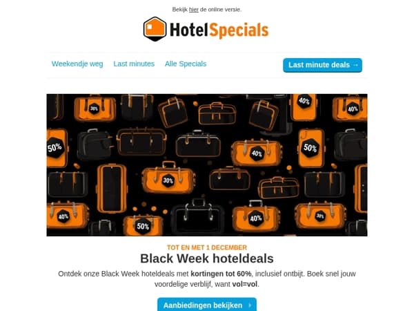 80+ Black Week deals incl. ontbijt