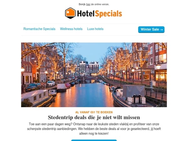 Stedentrip deals vanaf €61