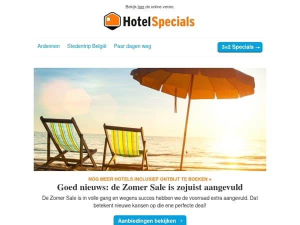 Goed nieuws: de Zomer Sale is zojuist aangevuld