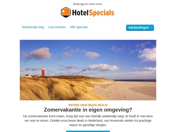 Last minute weg? Bekijk onze zomersvakantie deals! ☀️