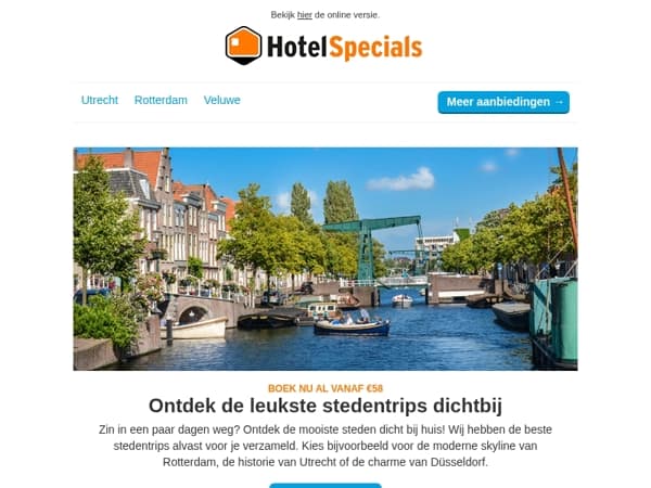 Ontdek de leukste stedentrips dichtbij