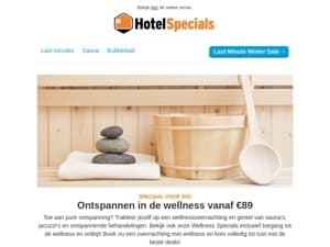 Tot 55% korting op hotel met wellness!