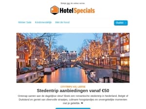 Zin in een stedentrip vanaf €50?