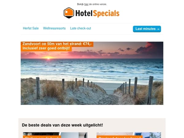 Stranddeal Zandvoort & de Veluwe