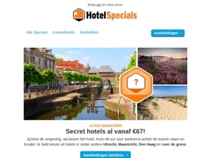 Secret hotels al vanaf €67