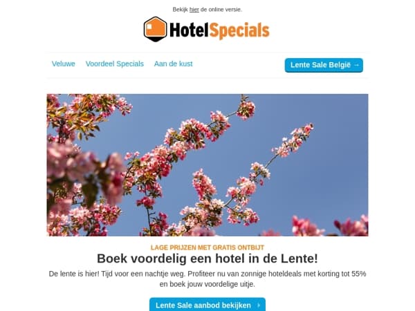 Goedkope hoteldeals deze lente