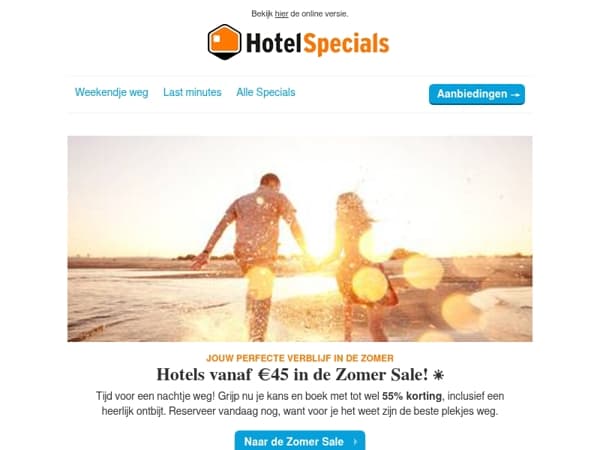 Hotels vanaf €45 in de Zomer Sale! ☀️