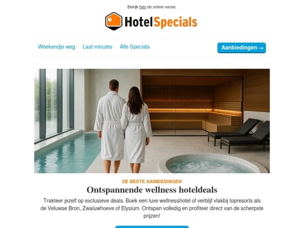 Wellness arrangementen al vanaf €69