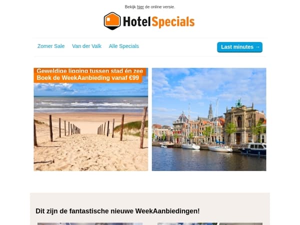 Overnachten tussen stad & zee vanaf €99 🌊🏙️