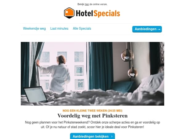 Voordelig weg met Pinksteren