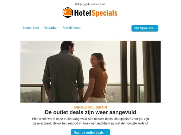 De outlet deals zijn weer aangevuld