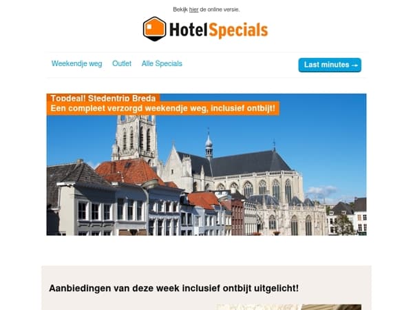 Topdeals van de week (incl. ontbijt) ✨