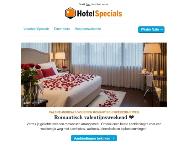 Romantische valentijn arrangementen ❤️