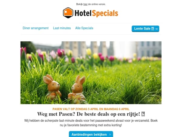 Weg met Pasen? Dit zijn de beste deals! 🐣