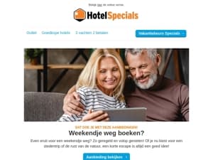 Uitzonderlijke scherpe hoteldeals vanaf €75