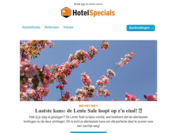 De Lente Sale loopt op z'n eind! ⏱️