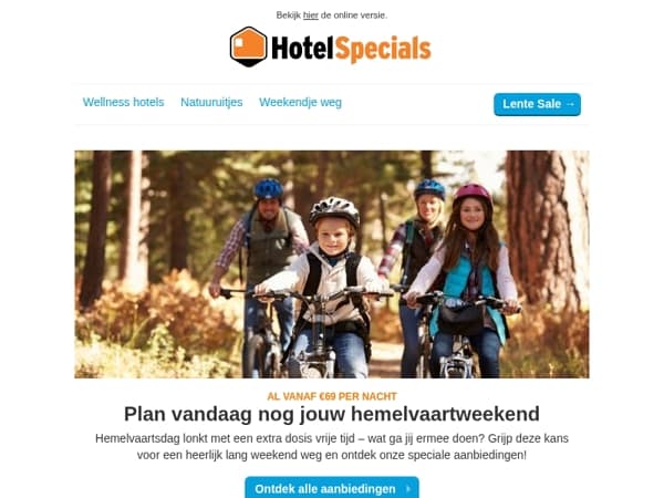 Plan jouw Hemelvaartweekend