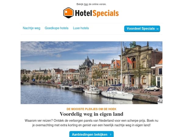 Hotelaanbiedingen in eigen land