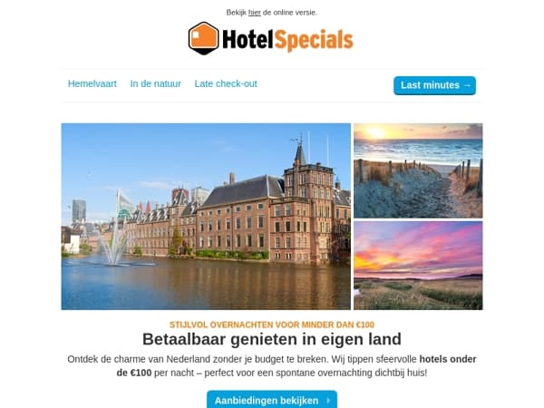 Overnachten in Nederland voor minder dan €100?