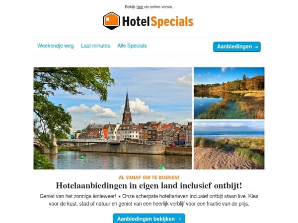 Deals met ontbijt in eigen land