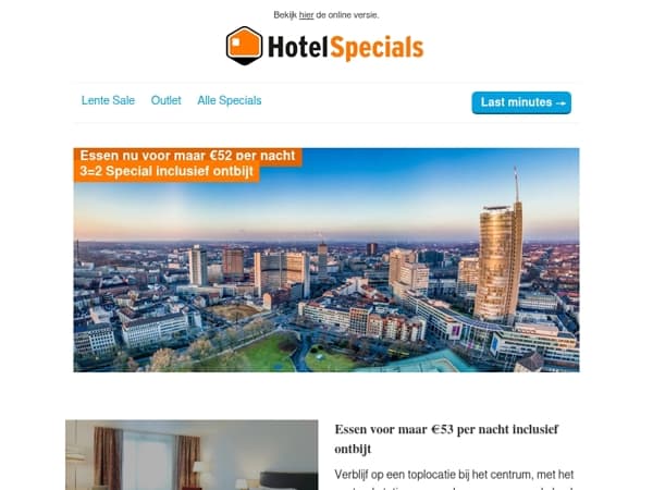 Citytrip Essen voor slechts €52 per nacht