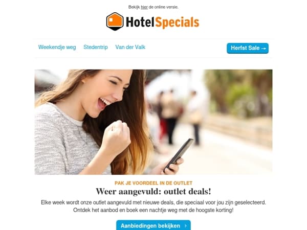 Weer aangevuld: outlet deals!