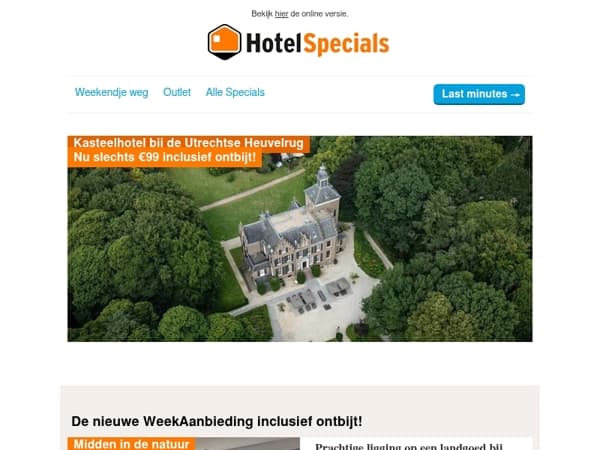 Kasteelhotel bij de Utrechtse Heuvelrug