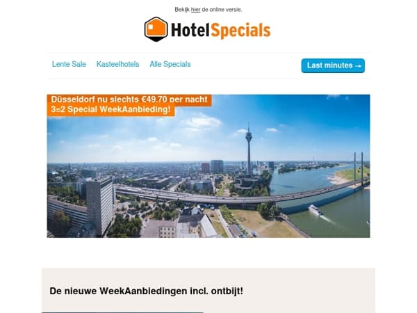 Citytrip Düsseldorf nu voor €49,70 per nacht!